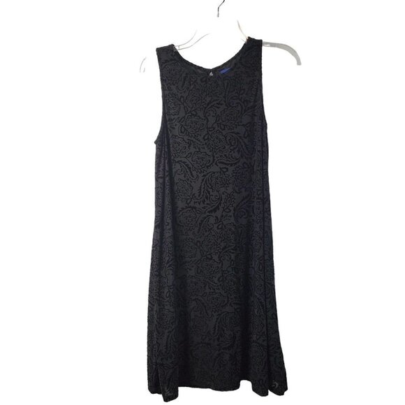 Simply Styled Women's Slip Lined Floral Print Black Dress - Size Medium - Picture 8 of 16